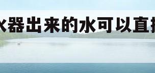 净水器出来的水可以直接喝吗(净水器出来的水可以直接饮用吗)