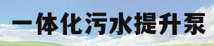 一体化污水提升泵(一体化污水提升泵站安装过程)