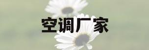 空调厂家(防爆空调厂家)