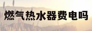 燃气热水器费电吗(燃气热水器费电吗,一天多少度)