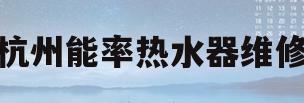 杭州能率热水器维修(能率热水器杭州哪里有专卖店)