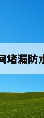卫生间堵漏防水做法(卫生间堵漏用什么材料)