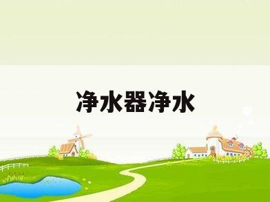 净水器净水(净水器净水原理)