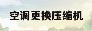 空调更换压缩机(空调更换压缩机步骤)