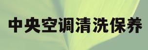 中央空调清洗保养(中央空调清洗保养报价范本)