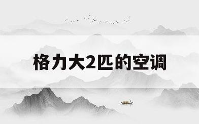 格力大2匹的空调(格力大2匹的空调多少瓦) 格力大2匹的空调(格力大2匹的空调多少瓦)