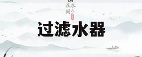 过滤水器(制作过滤水器)
