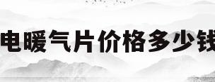 电暖气片价格多少钱(电暖气片一月得多少钱) 电暖气片价格多少钱(电暖气片一月得多少钱)