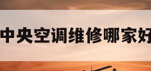 中央空调维修哪家好(中央空调维修前景怎么样)