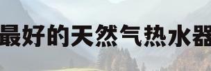 最好的天然气热水器(天然气热水器能效几级最好)