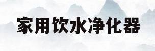 家用饮水净化器(家用饮水净化器可以用哪些调查法)