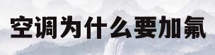 空调为什么要加氟(空调为什么要加氟多少钱)